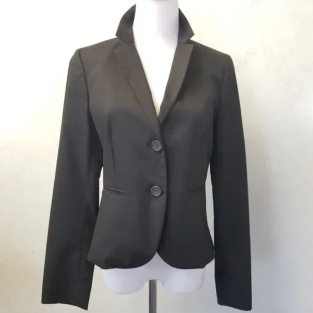 NWOT J.Crew Collection Wool black classic blazer women's size 0 (F30)